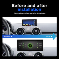 Lecteur DVD de voiture Android 10.25 pouces CarPlay sans fil Android Auto Stereo pour Audi A1 2013-2018 Stéréo de voiture à écran tactile
