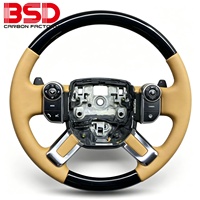 Volant en bois et cuir BSD pour Land Rover Range Rover, 4 branches, 35 mm, accessoires automobiles de qualité supérieure pour l'intérieur de la voiture
