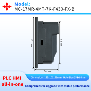 4.3นิ้ว HMI PLC All-in-one พร้อมกุญแจ FX1S <span class=keywords><strong>FX2N</strong></span> ในตัว2แกนพัลส์100กิโลเฮิร์ตซ์อะนาล็อก AD da 0-10V และการควบคุมอุณหภูมิ - Product Image 3
