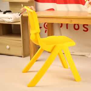 Modern Design Plastic Square <b>Stool</b> Multiple Colors Stackable Solid <b>Back</b> Foam Filled Kids Chair for Home and Bedroom Use - Product Image 1