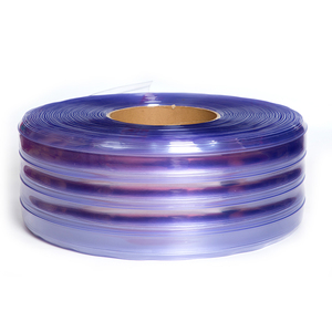 Cortina de Puerta de Plástico Acanalado Transparente de 2 mm, Estándar ROHS, Grado DOP o DOTP, <span class=keywords><strong>para</strong></span> Puertas Industriales, <span class=keywords><strong>para</strong></span> <span class=keywords><strong>Exteriores</strong></span> - Product Image 2