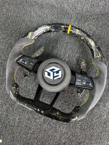 Volant en cuir et daim pour Audi A6 C7 A6L A4 B8 B9 A5 A4L Q5 A3 Q3 Q7 B7 A8 R8 TT RS3 RS4 RS5 <span class=keywords><strong>S3</strong></span> S4 S5 - Product Image 5