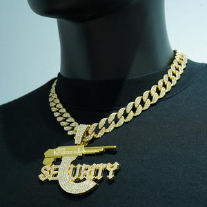 NL2268 Sécurité Européenne Américaine Lettre de Sécurité Pendentif Fusil de <span class=keywords><strong>Sniper</strong></span> Collier de Sécurité Personnalisé Nouveau - Product Image 1
