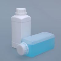 UMETASS Wholesale 500ML HDPE Bouteille en plastique carrée de qualité alimentaire avec bouchon à vis