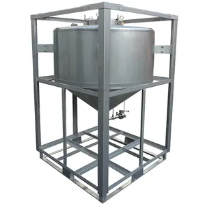 800L Stainless Steel Powder Metal Storage Container IBC Storage Tank