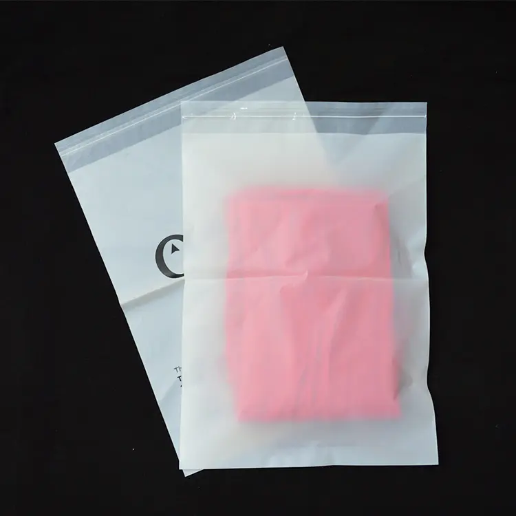 Sacchetto di imballaggio per costumi da bagno autoadesivo in plastica con chiusura lampo di amido di mais personalizzato al 100% biodegradabile