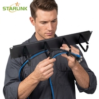 Starlink 1U Horizontaler Metall-Kabelring-Rack Zubehör Kabelmanagement