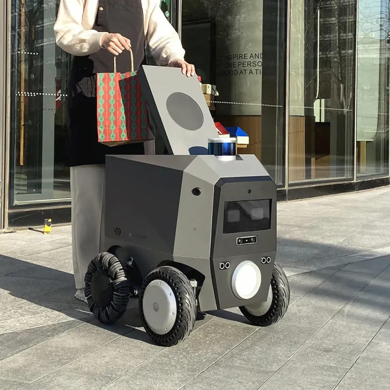 価格ファーストフードスマート自動商用自動ボックスRCミール自動運転配送ロボット車両