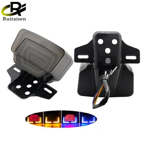 Motorcycle Rear Lights LED Motorcycle Brake Light ATV Tail Light Motorbike Stop Turn Signal Direction Indicator Blinker