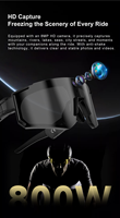 Nouvelle Arrivée 2026 Lunettes Intelligentes IA avec Caméra, Prise en Charge de la Caméra HD 800W, Appels Bluetooth, Musique, Traduction IA