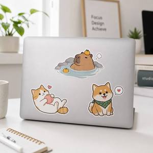 Autocollants décoratifs amusants et mignons <span class=keywords><strong>pour</strong></span> animaux de compagnie, dessins animés, <span class=keywords><strong>pour</strong></span> jouets, papeterie, guitares, téléphones, trousses à crayons et livres - Product Image 1