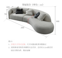 Canapé moderne en tissu avec fonction de refroidissement Mousses à haute résistance Conception d'angle confortable à deux sièges pour les hôtels et les ateliers