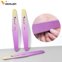 51105 # Limes à ongles Venalisa 180/100 en papier de verre pour ponçage, polissage et manucure, outils de soin des ongles, limes à ongles violettes pour nail art