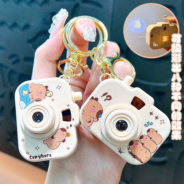 Wholesale Projector Camera Keychain Mini Camera Keyring for Cute Couple Gift
