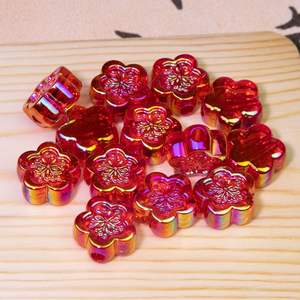 Multi-Color Transparent Lucite Flower Straight-Hole Beads for DIY Handmade Materials <b>Bracelets</b> Mobile <b>Phone</b> Chains Accessories - Product Image 5