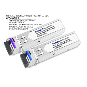 Sonhoo hai chiều SFP mô-đun bidi quang thu phát sợi đa chế độ Cisco 10g qsfp 100G SFP bidi hai chiều SFP 1.25G - Product Image 1