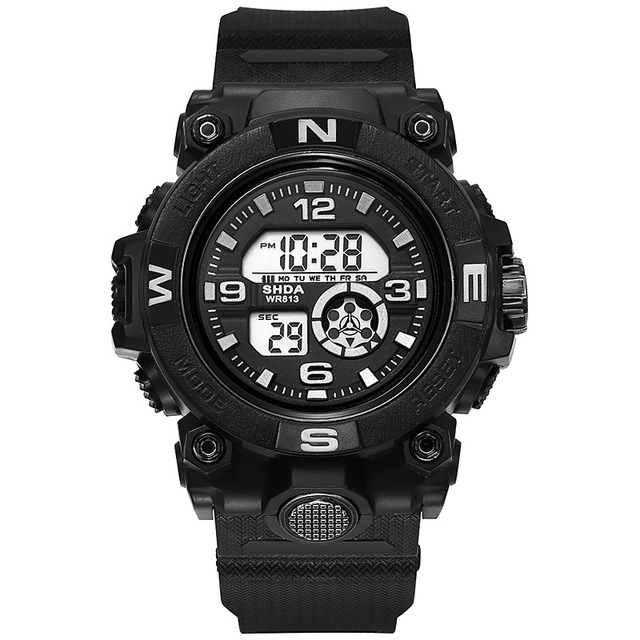 Factory Direct Ins Style Fashion Electronic Watch New Korean Male Female Students' Multifunctional Sports Alarm Plastic