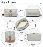 Nouvelle trousse de toilette de voyage multifonctionnelle, séparation humide et sèche, portable et imperméable