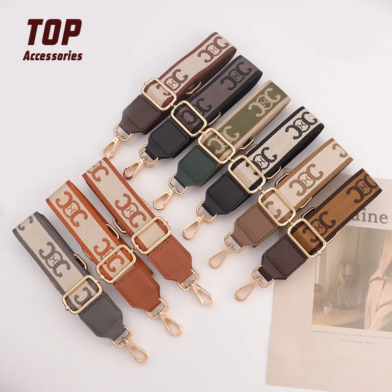 Fashion Design Custom Bag Straps Adjustable Long Nylon Shoulder Cross body