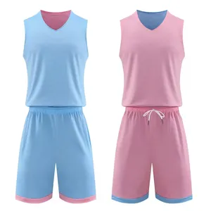 Bán Buôn Thăng Hoa Thiết Kế Cổ Điển Bóng Rổ Jersey Đồng Phục Tùy Chỉnh Người Đàn Ông Nhanh Chóng Khô Lưới Có Thể Đảo Ngược Bóng Rổ Jersey <span class=keywords><strong>Set</strong></span> - Product Image 2