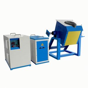 Four de fusion à induction 100% en acier pour ferraille, métaux, cuivre et aluminium, pour la coulée industrielle - Product Image 1