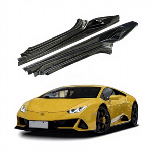 ชุดแต่งสเกิร์ตข้างคาร์บอนไฟเบอร์แบบแห้ง EVO Style สำหรับ Lamborghini Huracan LP580 LP610 คาร์บอนแท้แบบ Preg พร้อมส่วนต่อขยายสเกิร์ตข้าง - Product Image 1