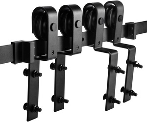 Mộc Mạc Cổ Điển Thiết Kế 6.6FT Trượt Đôi Phần Cứng Cửa Chuồng - Product Image 1