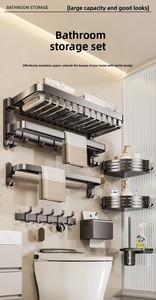 <span class=keywords><strong>Toallero</strong></span> <span class=keywords><strong>de</strong></span> Baño <span class=keywords><strong>Sin</strong></span> Perforaciones, Cesta Doble Plegable <span class=keywords><strong>de</strong></span> Lujo Ligero con Acabado Espejo Pulido, Montado en <span class=keywords><strong>Pared</strong></span> - Product Image 5