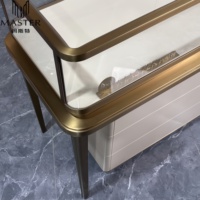 Combinación Rectangular MASTER 	 Vitrina para Joyería, Mueble de Exhibición de 157*55*102 cm, Estructura de Acero y Vidrio Templado