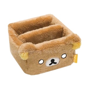 Phổ biến sang trọng gấu lưu trữ hộp phim hoạt hình gấu vải đồ chơi lưu trữ hộp phim hoạt hình động vật lưu trữ hộp - Product Image 1