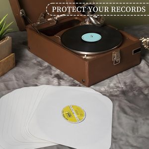 Pochettes intérieures pour disques vinyles en plastique blanc de 12 pouces, 33 tours, avec coins, imperméables, écologiques, transparentes, non toxiques, recyclables - Product Image 6