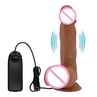 Dildo vibrant réaliste ultra-doux de la marque BAILE, fonctionnant sur piles avec télécommande, jouet sexuel pour adultes pour la masturbation féminine