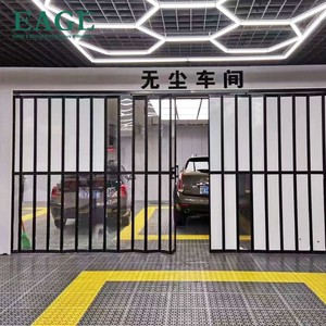 <span class=keywords><strong>Porta</strong></span> Pieghevole in Lega di Alluminio <span class=keywords><strong>Trasparente</strong></span> Impermeabile per Interni, Divisorio in PVC per <span class=keywords><strong>Cucina</strong></span> - Product Image 3