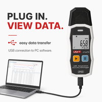 UNI-T UT330TH Perekam Data Suhu dan Kelembapan Industri Termometer Digital Higrometer USB Resolusi 0.1C untuk Makanan Berkualitas Tinggi
