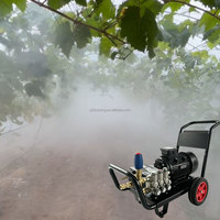 Kit de système de brumisation agricole à roues haute pression et haute efficacité pour serres, vente en gros