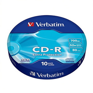 Verbatim CD-R 700MB 52X 80Min Protección Extra Paquete de 10 Hecho en Italia - Product Image 2