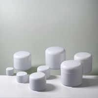 Double paroi 100ml 200ml 8oz 4oz Pp Plastic Dome Lid Jars Cosmetic Polypropylene Jar Face Body Butter Scrub Jars