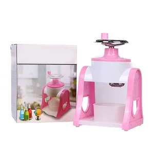 Manual Ice Crusher Multi-function Hand Shaved Ice Machine Ice Chopper Kitchen Bar Snow Cone Smoothie Block Making Machine