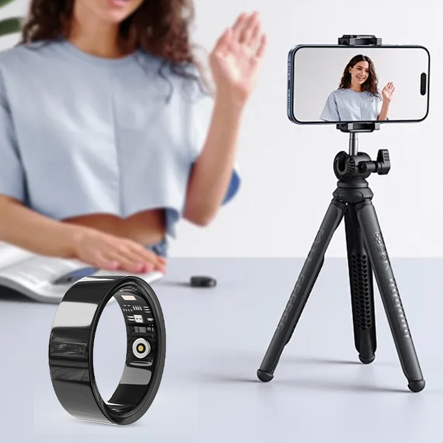 Exquisite Smart Ceramic Rings Intelligent Wearable Devices Alarm Clock App Control Fitness Tracker Heart Rate Monitor Payment