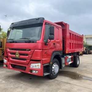 Camion benne HOWO rouge, poids lourd, avec moteur Weichai modèle 371, faible nombre d'heures de fonctionnement, Euro 5, année 2024, 6x4 - Product Image 1