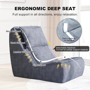 Cómodos sillones de cuentas para interiores y exteriores, silla de fotografía, sofá grande portátil para sala de estar - Product Image 3