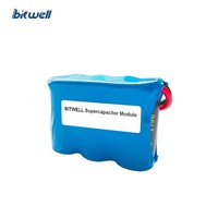 Module de supercondensateurs personnalisable BITWELL Série 3 8.1V/9V 8.3F avec sorties à broches de borne et fils de connexion pour applications automobiles, médicales et énergies renouvelables