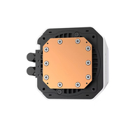 Refroidisseur liquide AIO pour processeur DeepCool LM360 WH /BK ARGB, dissipateur thermique en aluminium de 360 mm, roulement à billes, débit d'air de 66,23 CFM, refroidissement pour ordinateur de jeu