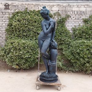 Statue d'art érotique exquise en bronze TREVI, sculpture de femme élégante, figurine humaine pour la décoration de villa et de jardin - Product Image 4