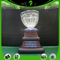 Nouveau design Hongyi, ballon publicitaire gonflable en forme de trophée personnalisé, modèle de ballon en PVC, trophée de champion