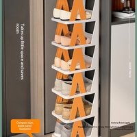 Meuble à chaussures compact et simple Modèle 985 – Rangement pour entrée, bureau, espace étroit, chambre, dortoir, salon