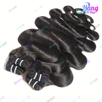 Venta al por mayor de mechones de cabello humano brasileño sin procesar, mechones de cabello con cutícula alineada Virgen sin procesar, extensiones de cabello humano baratas de doble estirado