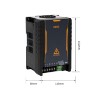 Variateur de fréquence VFD HARS HS110 0,75KW 1,5KW 2,2KW triphasé 220V 380V AC, commande V/F, pour petites machines industrielles