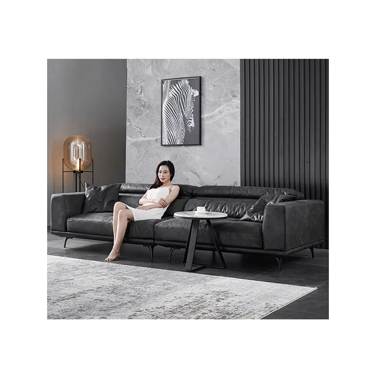 Novo design durável, móveis para casa moderna e luxuosa, sofá Foshan para sala de estar em Guangzhou