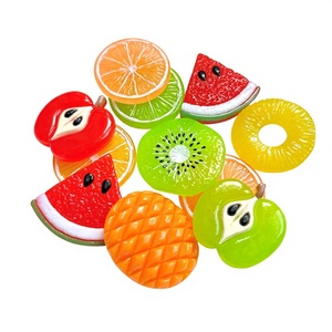 Breloques en résine à motifs de grands fruits, d'amour Kawaii et d'ornements, pour coques de téléphone, épingles à cheveux, bracelets, porte-clés et accessoires - Product Image 3